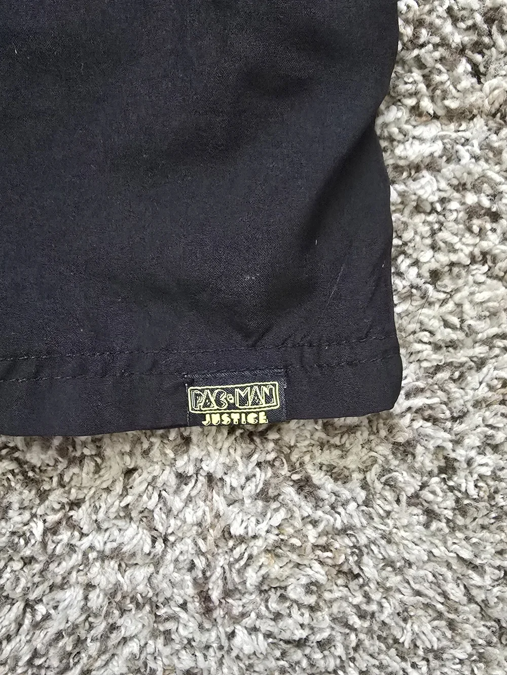 Justice Black Sleeveless Romper with packmen team